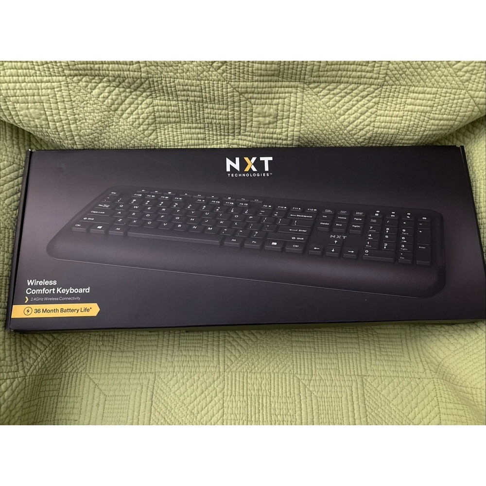 NEW NXT Technologies™ Wireless Comfort Keyboard, Black (NX60881)